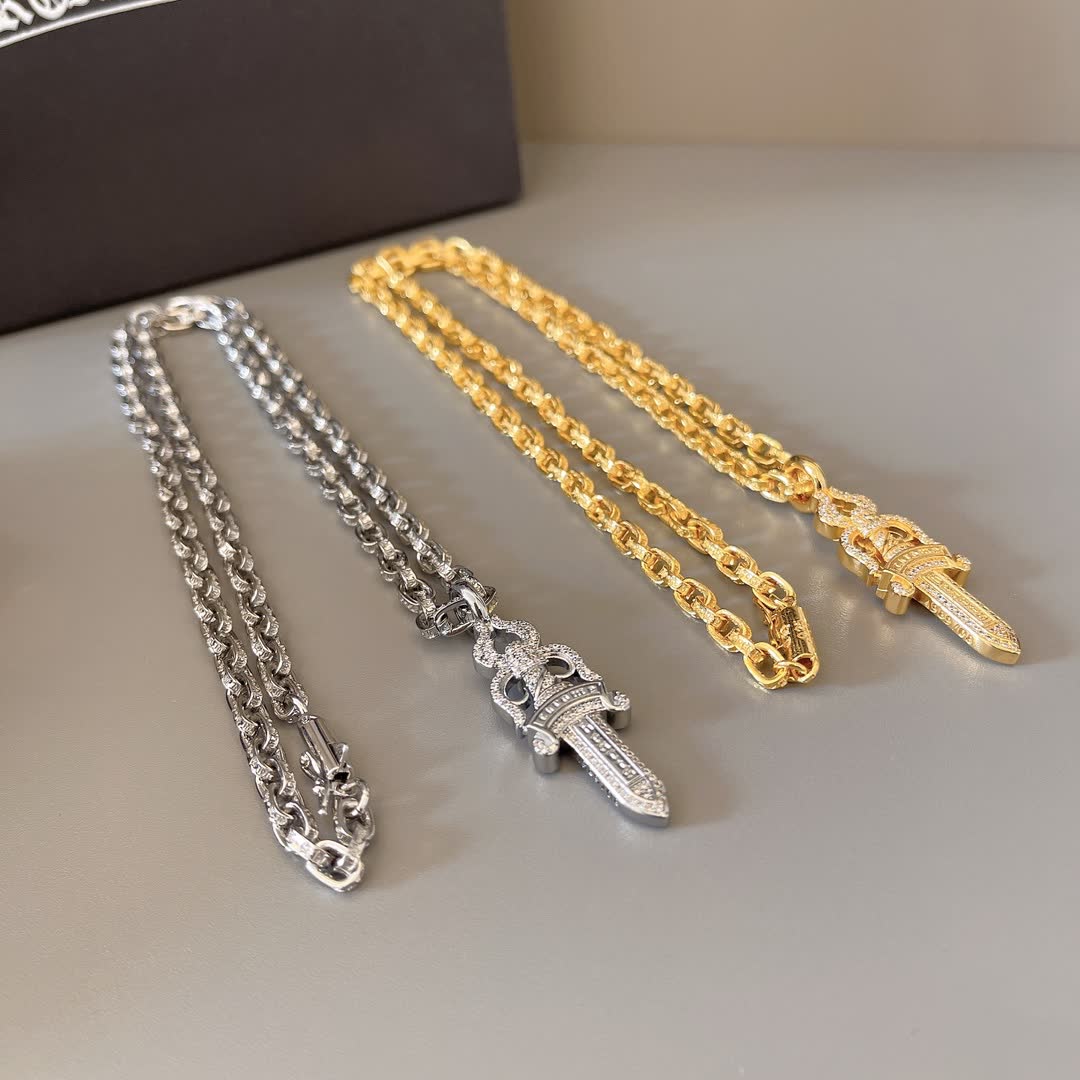 Chrome Hearts Sword Pendant Chain Necklace